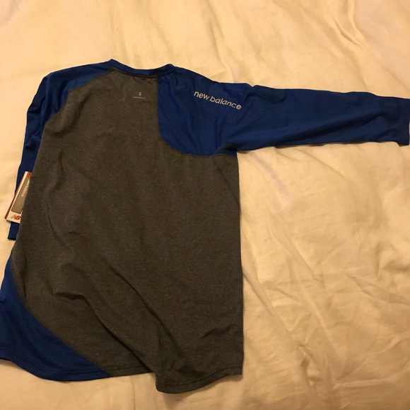 NWT New Balance Blue 3/4 sleeve - Picture 3 of 3